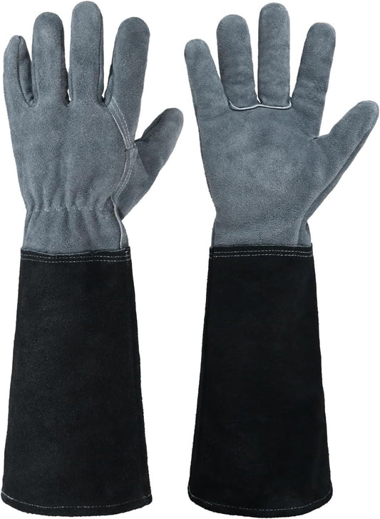 Heavy-Duty Leather Gardening Gloves
