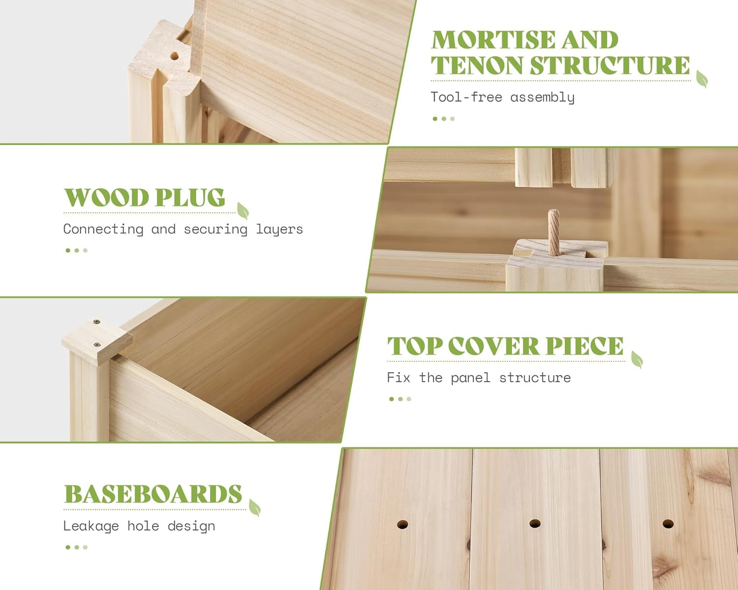 Raised Garden Bed Planter Box (3 x 3 ft)