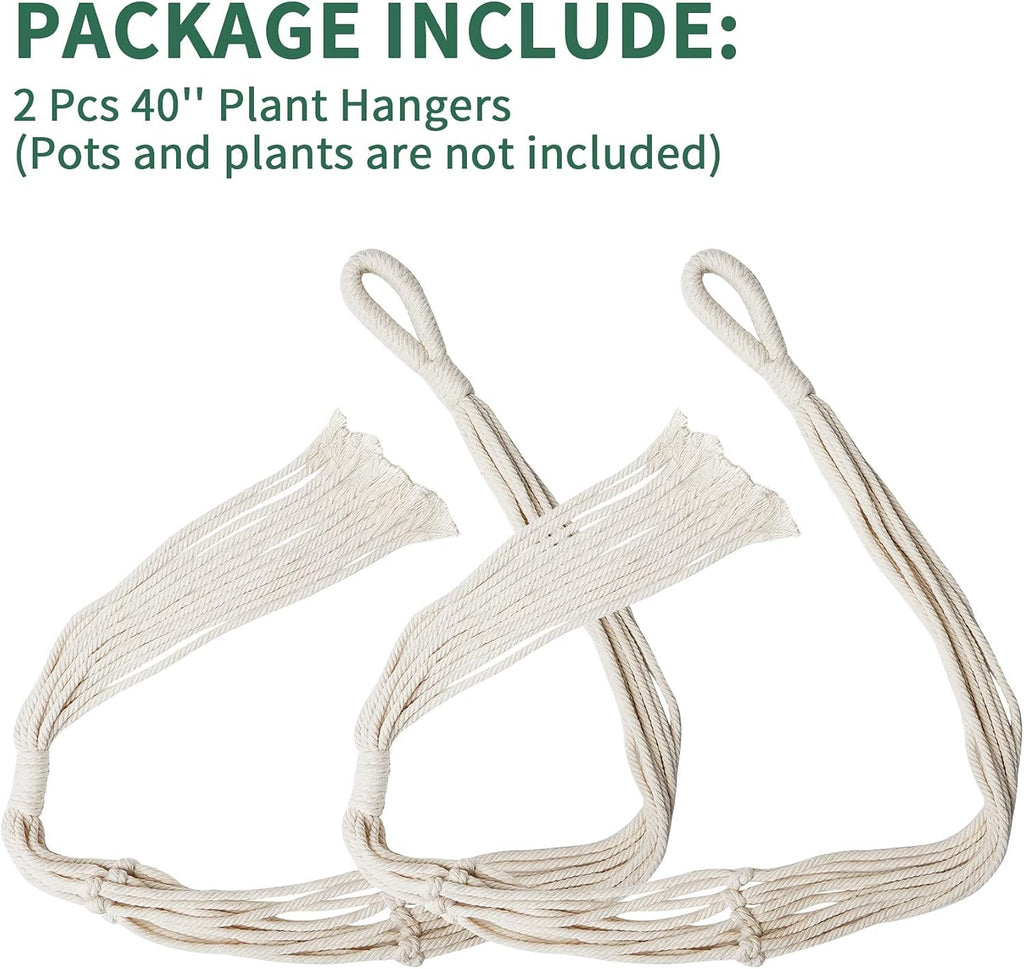 Hanging Macrame Planter with Ceramic Pot
