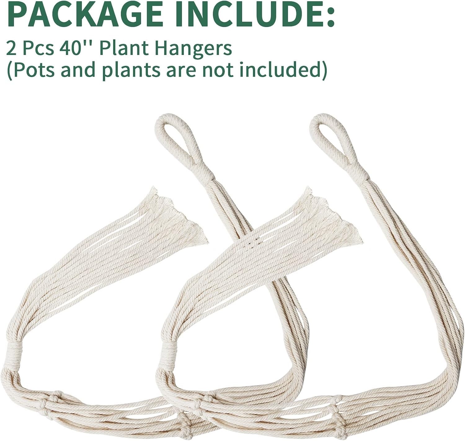 Hanging Macrame Planter with Ceramic Pot