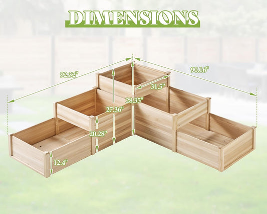 Raised Garden Bed Planter Box (3 x 3 ft)