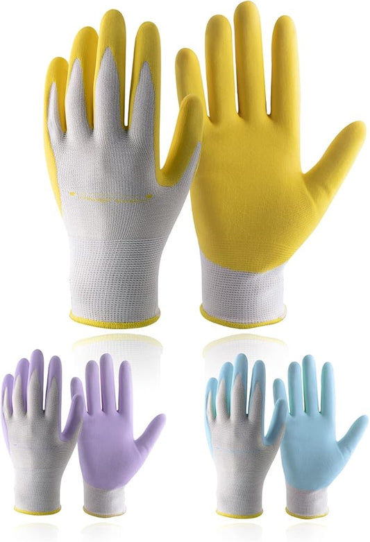 Nitrile-Coated Work Gloves (3-Pack)