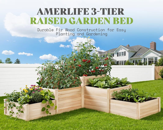 Raised Garden Bed Planter Box (3 x 3 ft)