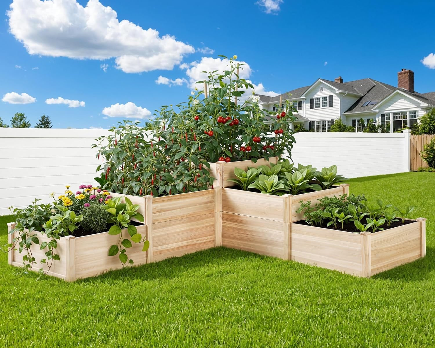Raised Garden Bed Planter Box (3 x 3 ft)