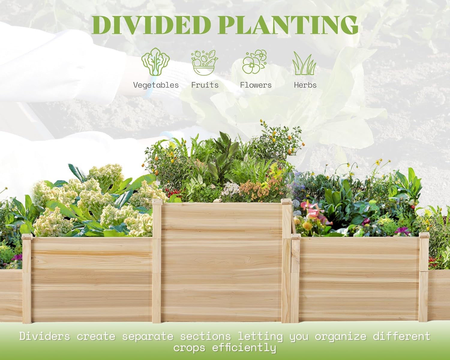 Raised Garden Bed Planter Box (3 x 3 ft)